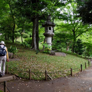 Kyu Furukawa Teien (Tokyo), Walking path in the Japanese garden
