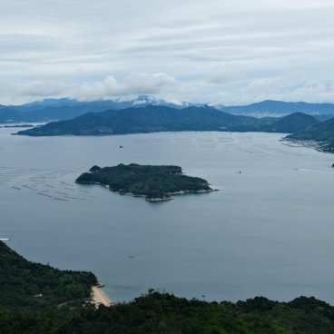 Mount Misen (Miyajima), View on the Seto Inland Sea from Shishi-Iwa Observatory