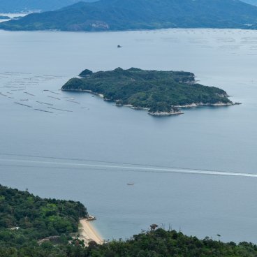 Mount Misen (Miyajima), View on the Seto Inland Sea from Shishi-Iwa Observatory 2