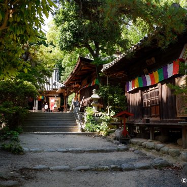 Ishite-ji (Matsuyama, Shikoku), View on the temple's pavilions