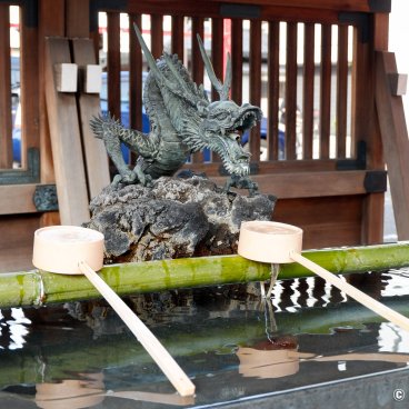 Asakusa Otori-jinja (Tokyo), Purification basin at the shrine