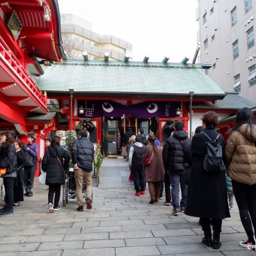 Asakusa Otori-jinja (Tokyo), Shrine's grounds during Hatsumode in early January 2