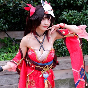 Ikebukuro Halloween Cosplay Festival, Cosplayer during a photo shooting session at Sunshine Plaza 2