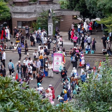 Ikebukuro Halloween Cosplay Festival, View on East Ikebukuro Central Park