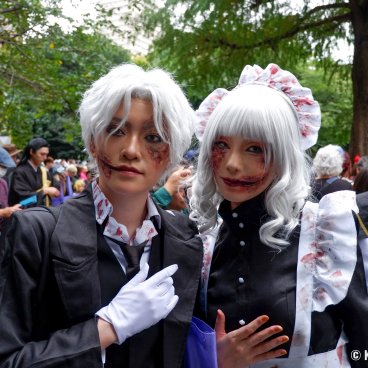 Ikebukuro Halloween Cosplay Festival, Cosplayers in the gore style