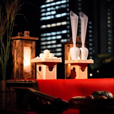 Hamarikyu Tsukimi Sanpo (Tokyo), Close-up on the offerings for Tsukimi 2