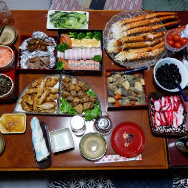 Osechi Ryori, Various Japanese dishes traditionally eaten on the New Year's Day