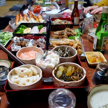 Osechi Ryori, Various Japanese dishes traditionally eaten on the New Year's Day