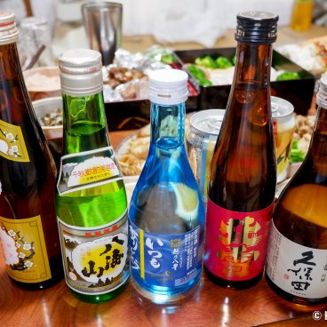 Osechi Ryori, Selection of Nihonshu (Japanese sake)