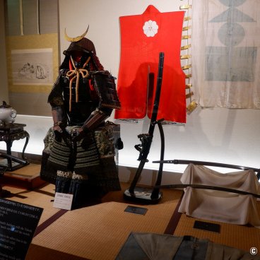 Aoyagi Samurai Manor Museum (Kakunodate), Display of a complete warrior equipment