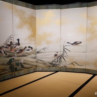 Aoyagi Samurai Manor Museum (Kakunodate), Duck-themed folding screen