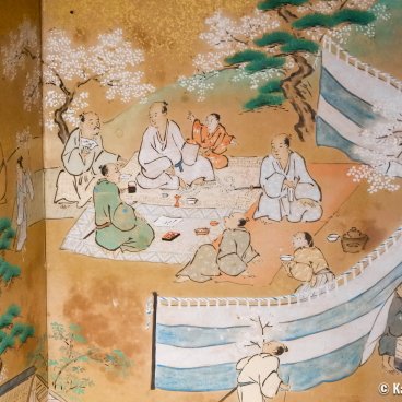 Hanbey-Fu Honten (Kyoto), Historic painting at the bento box museum
