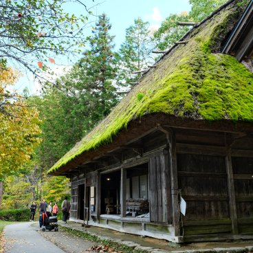 Hida no Sato (Takayama), View on a traditional thatched-roof house