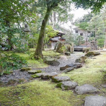 Nagahama Bonbaiten (Lake Biwa), Japanese garden of the old Keiunkan residence 2