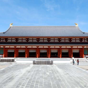 Nara, Daikodo pavilion in Yakushi-ji temple in the west of the city