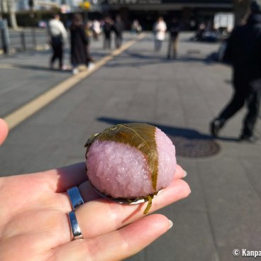 Shunbun no Hi, Kansai style sakura mochi
