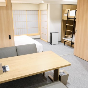 MIMARU Osaka Shinsaibashi North, View on a family apartment-hotel with 1 bedroom from its entrance