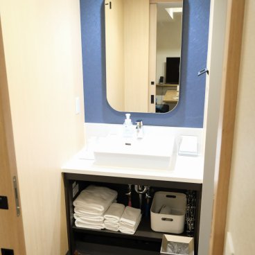 MIMARU Osaka Shinsaibashi North, Family apartment-hotel with 1 bedroom, sink in the bathroom
