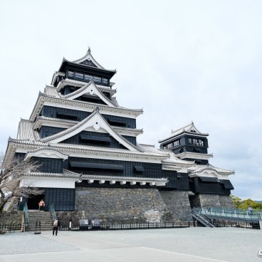 Kumamoto Castle, Tenshukaku keep after its 2021 reconstruction