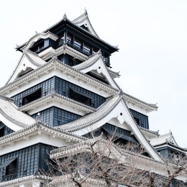 Kumamoto Castle, Tenshukaku keep after its 2021 reconstruction 2