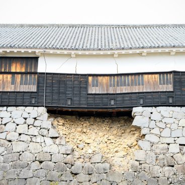 Kumamoto Castle, Damages on Sukiyamaru hall due to 2016 earthquakes