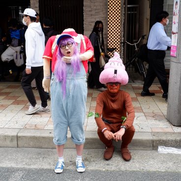 Nipponbashi Street Festa (Osaka), Funny couple cosplaying Dr. Slump characters