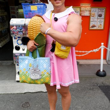 Nipponbashi Street Festa (Osaka), Unusual cosplay of Mei from My Neighbor Totoro