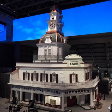 Edo-Tokyo Museum, Reconstitution of the Hattori Clock Shop of the Meiji Era