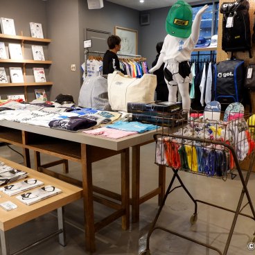 gol. STORE TSUBASA Kichijoji (Tokyo), Inside view of the soccer apparel shop