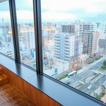 The Royal Park Canvas Fukuoka Nakasu (Kyushu), Panoramic view from the Premium Twin Riverside room