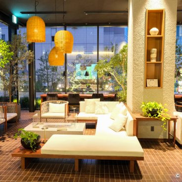 The Royal Park Canvas Fukuoka Nakasu (Kyushu), Green lounge area of the hotel