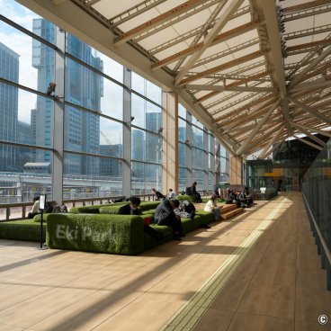 Takanawa Gateway City (Tokyo), Eki Park rest area at Takanawa Gateway station