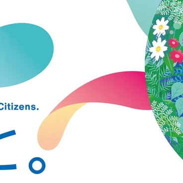 GREEN×EXPO 2027, Official poster with the mascot Tunk-Tunk