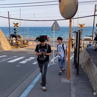 Kamakura, Slam Dunk photo spot at Kamakurakoko-mae station 2