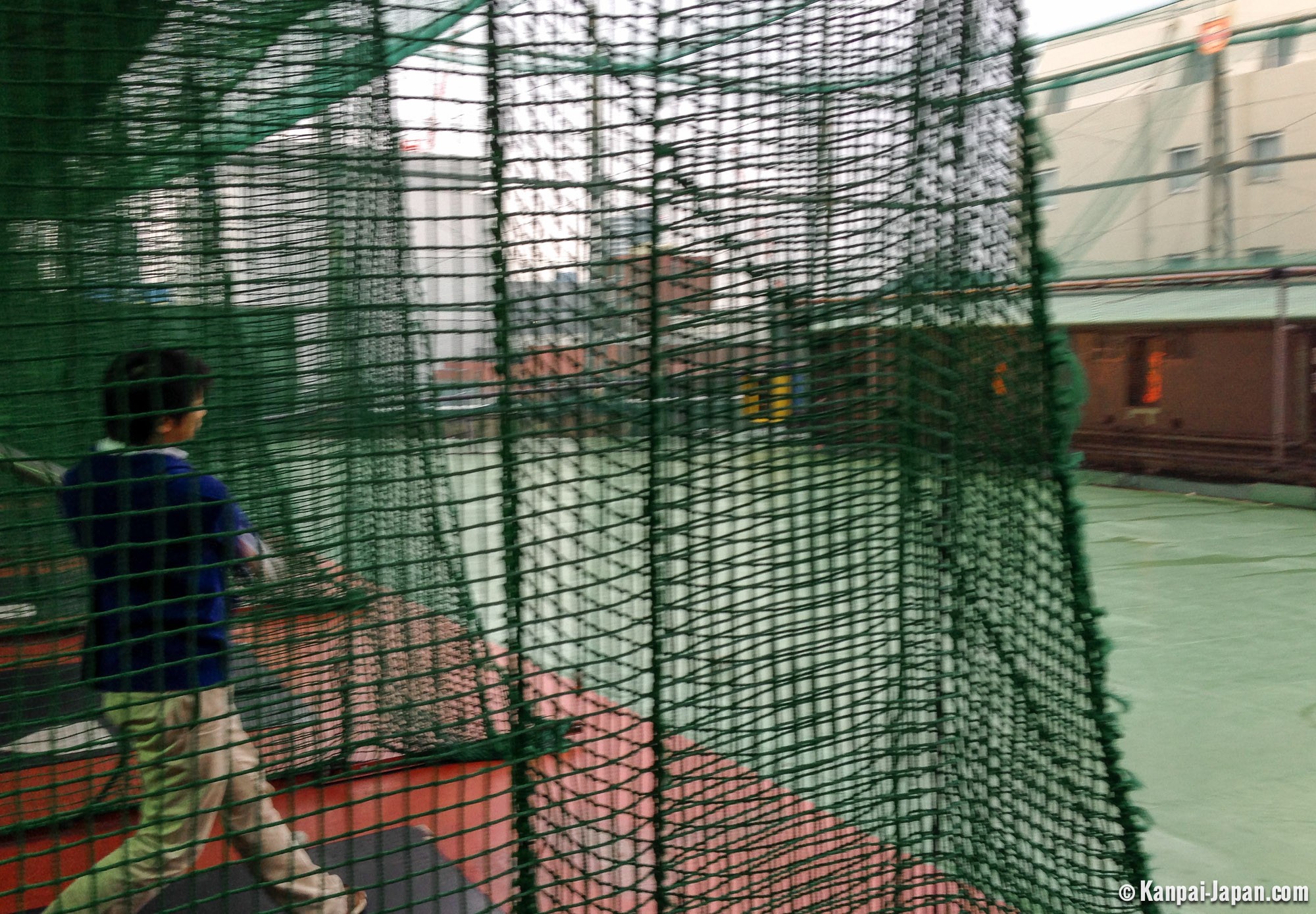 Batting center Baseball on Tokyo roofs