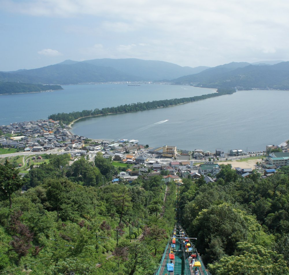 Amanohashidate, View from Kasamatsu Park's observation deck