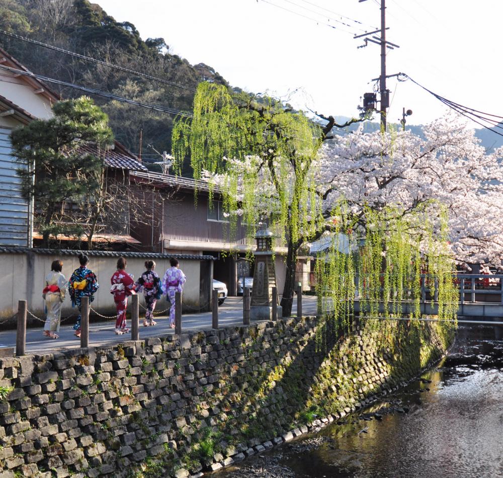 Kinosaki Onsen (Hyogo), Otani River in the city center