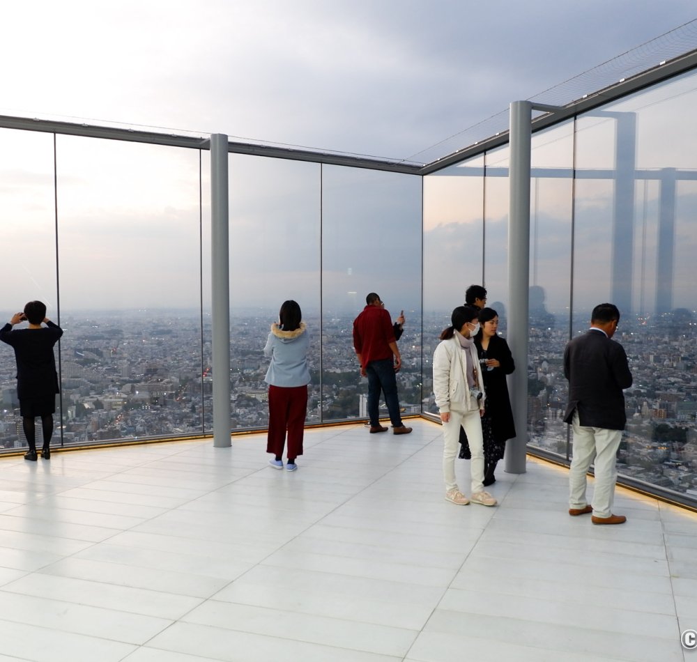 Shibuya Sky Observatory (Scramble), View on Shibuya Crossing 