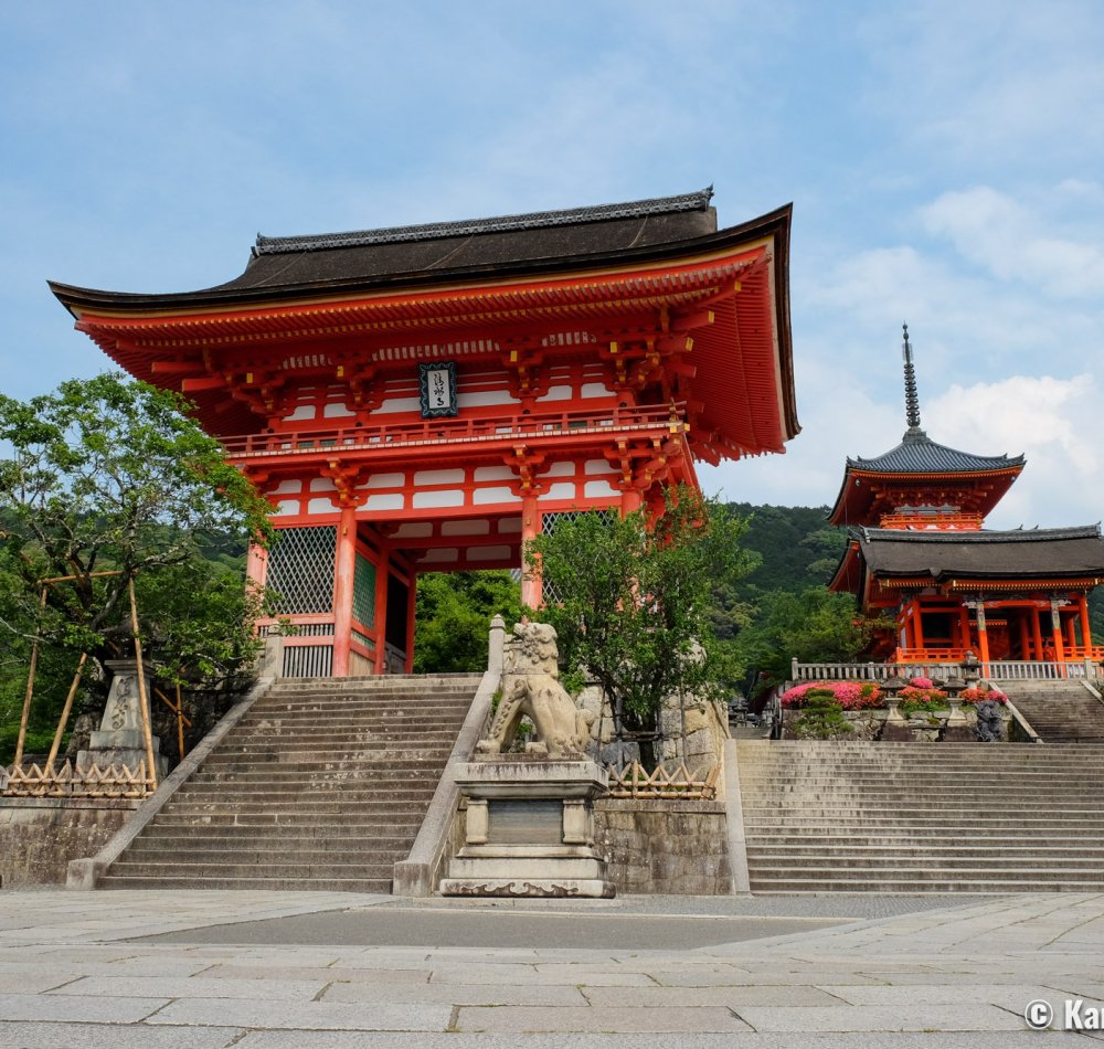 Kiyomizu-dera, Main Hall in February 2020 Kiyomizu-dera, Main Hall in February 2020