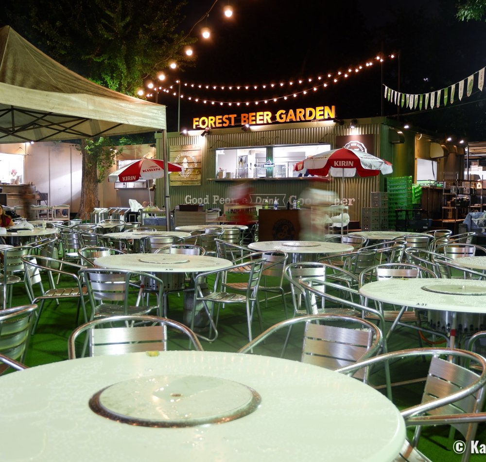 Forest Beer Garden in summer (Tokyo)