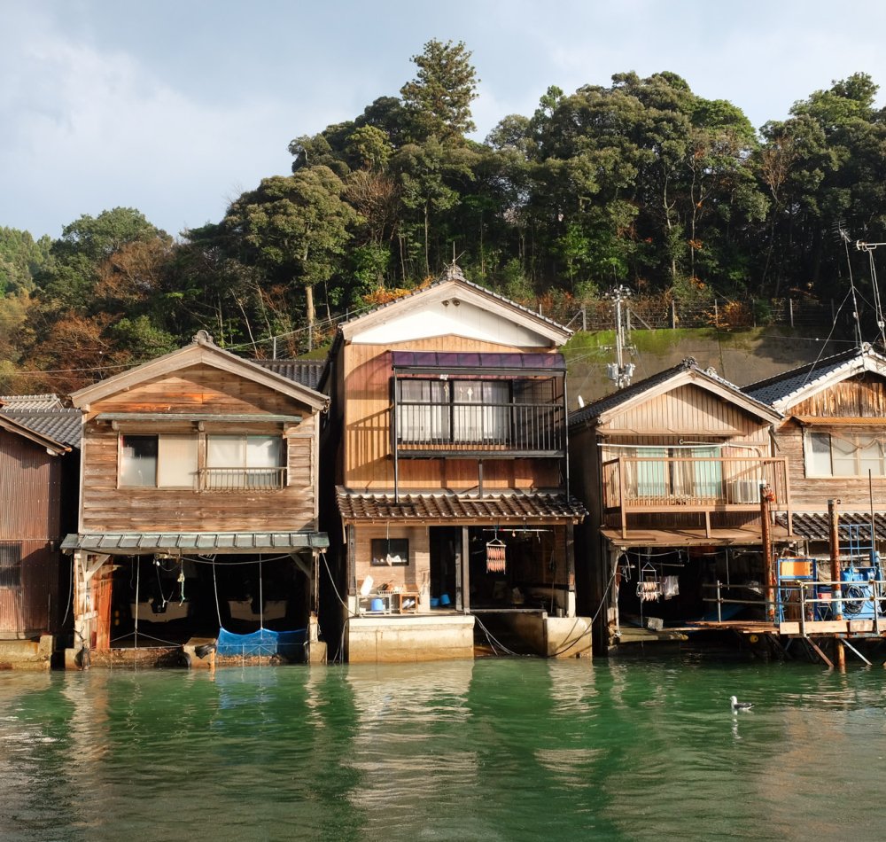 Ine (Kyoto), View on the Fisherman's village by the water Ine (Kyoto), View on the Fisherman's village by the water