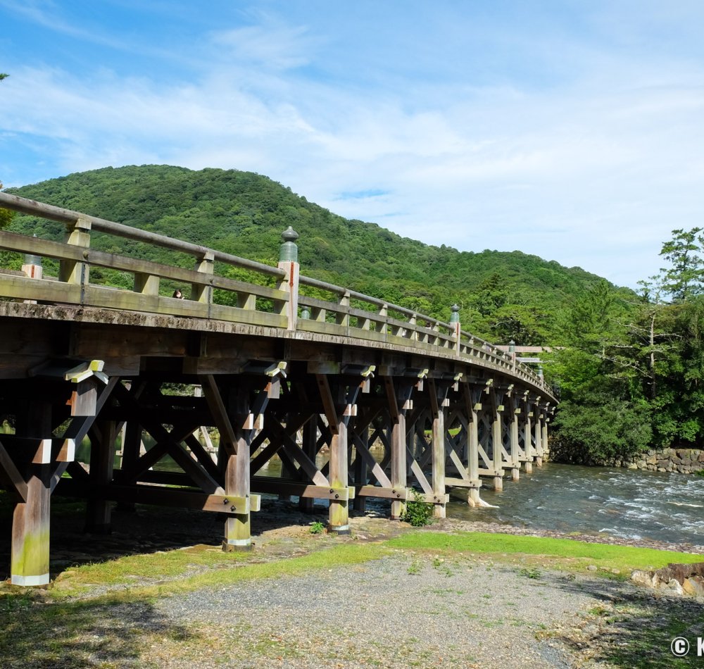 Ise Jingu, Wooden torii gate at Naiku inner shrine (Kotai-jingu)