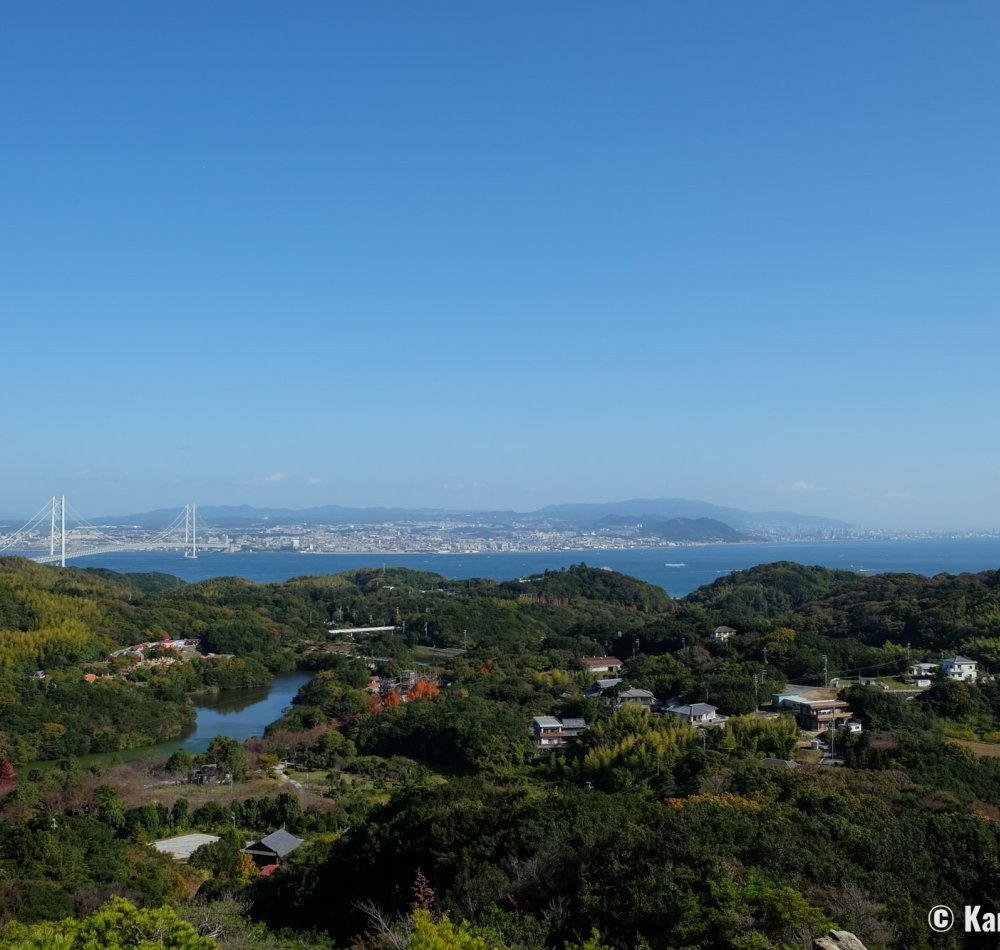 Awaji, View on the island's northern coast from Michi-no-Eki Awaji