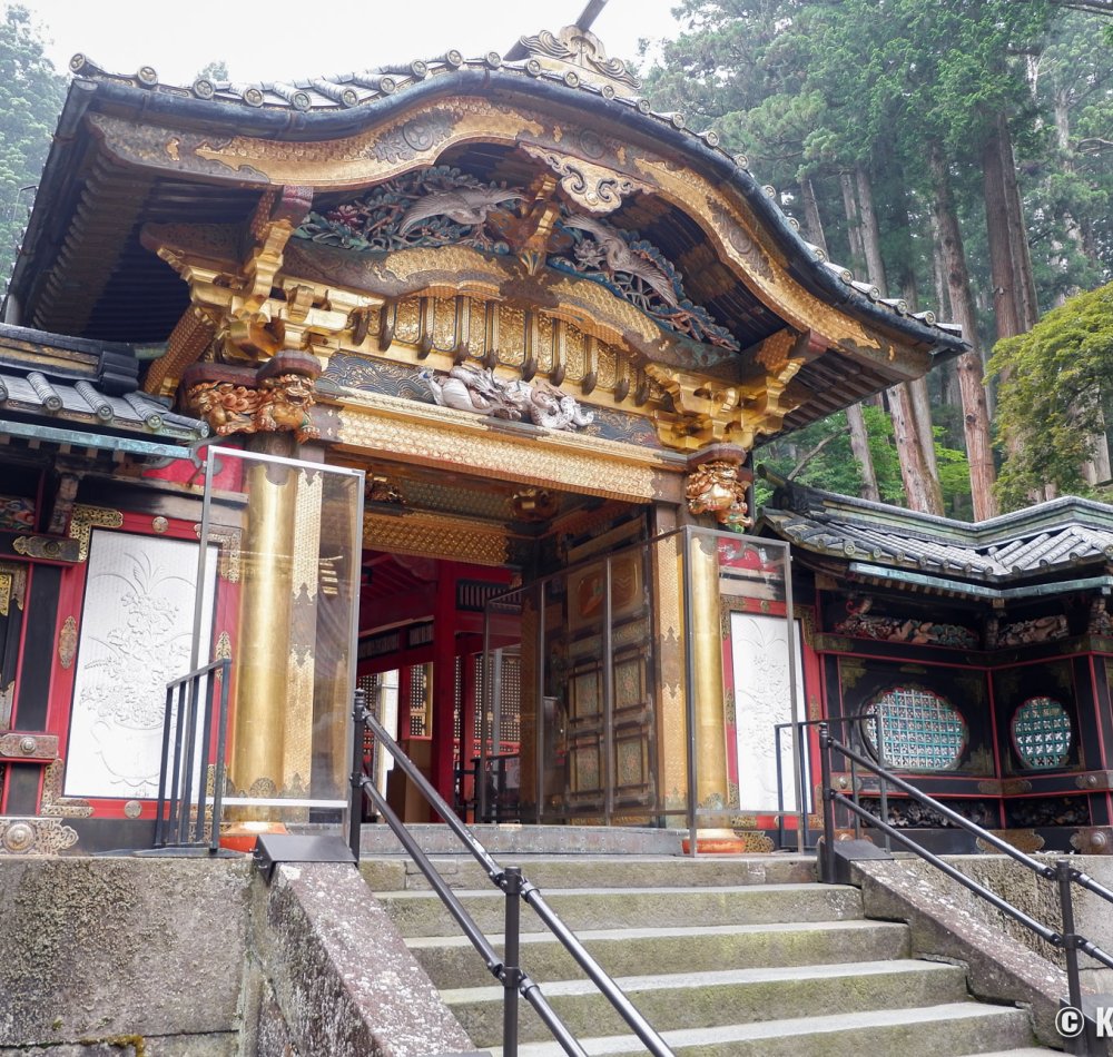 Taiyuin (Nikko), Rear view of the Yashamon Gate