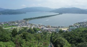 Amanohashidate, View from Kasamatsu Park's observation deck