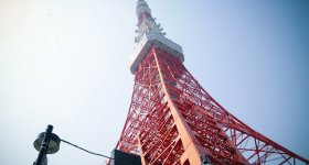 Tokyo Tower, Night view of the illuminated tower
