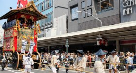 Gion Matsuri in Kyoto, Float parade