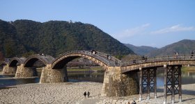Iwakuni, Kintai-kyo Bridge at night