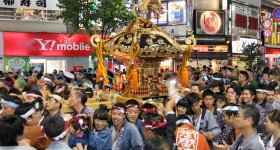 Fukuro Matsuri in Ikebukuro, Mikoshi procession
