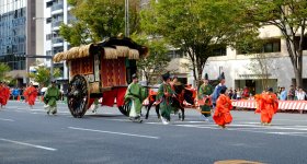 Jidai Matsuri (Kyoto), Float of Princess Kazu (Kazunomiya, 1846 - 1877), Edo period 